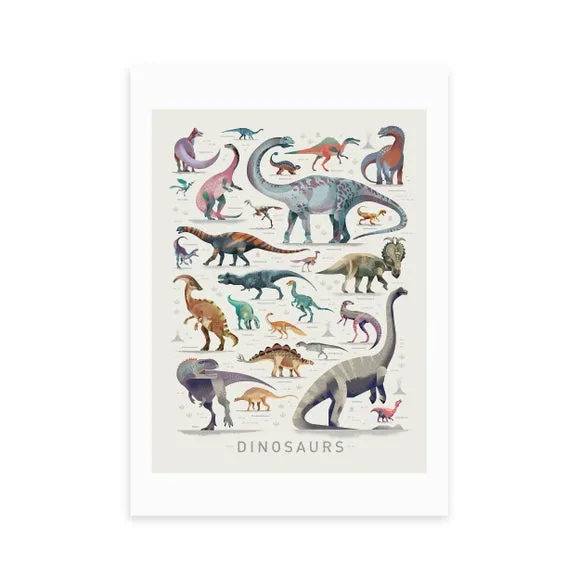 East End Prints Dinosaurs Print 2