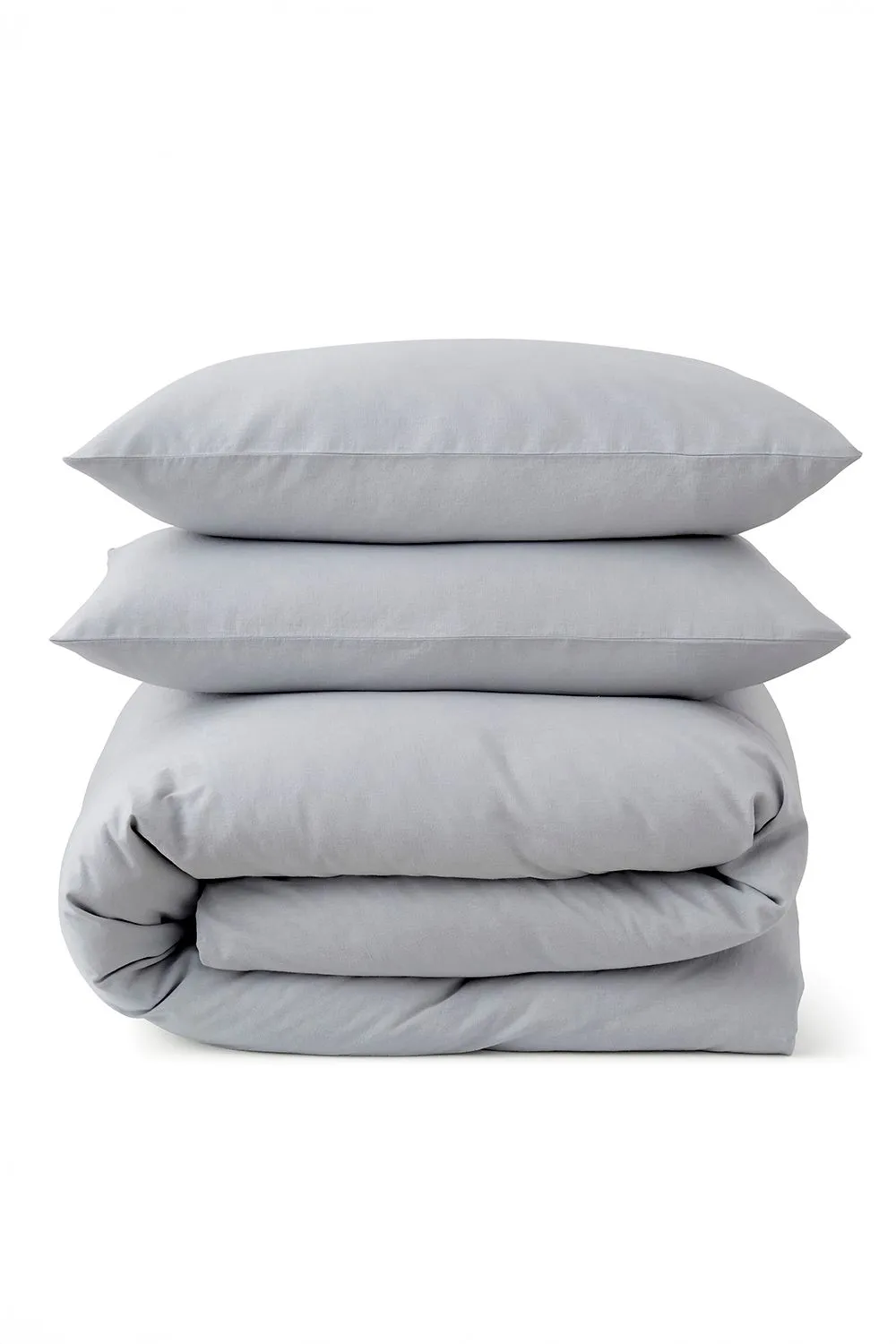 Martex Touch of Linen Duvet Cover Set (Includes 2 Pillowcases 1 For Single) in Pale Blue 2