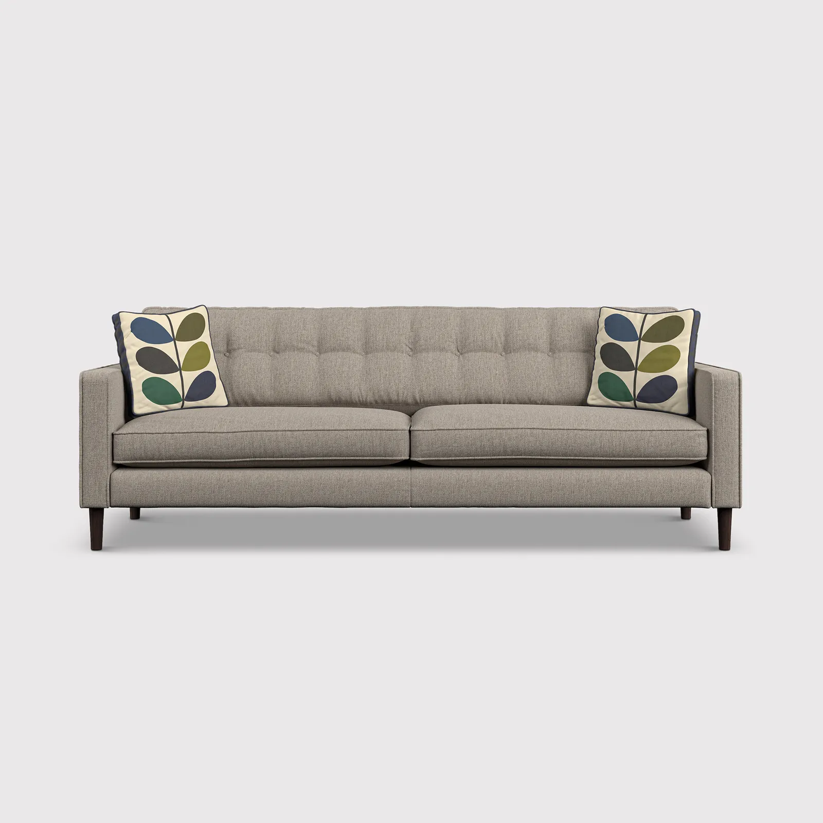 Orla Kiely Ebben Extra Large Sofa, Grey Fabric | Barker & Stonehouse 1
