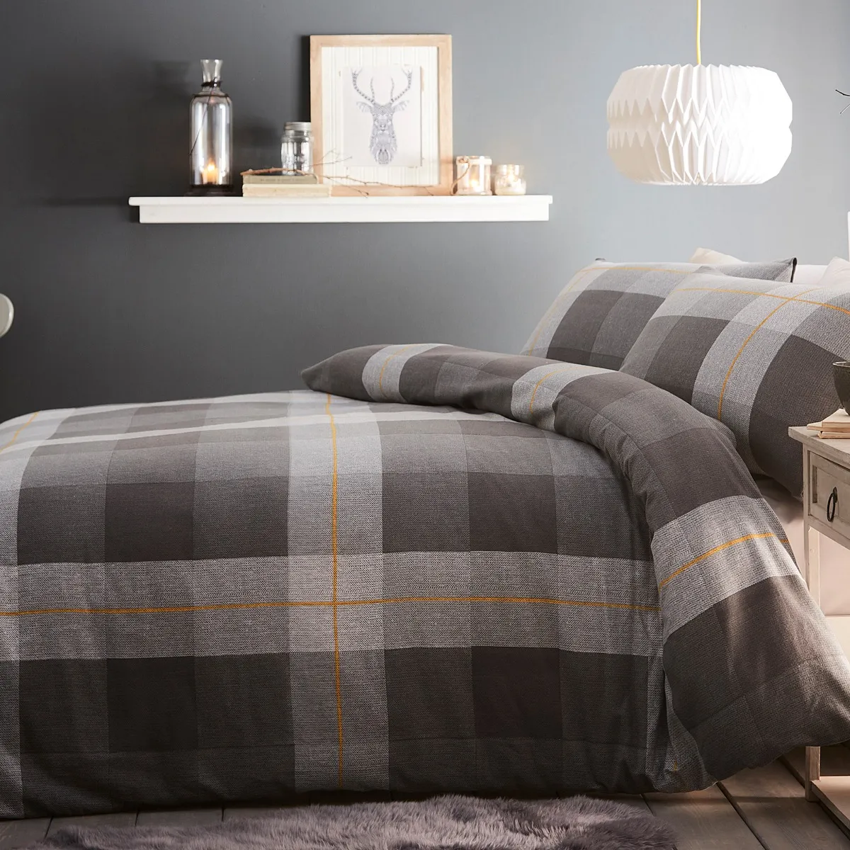 Silentnight Classic Check Duvet Set - Single