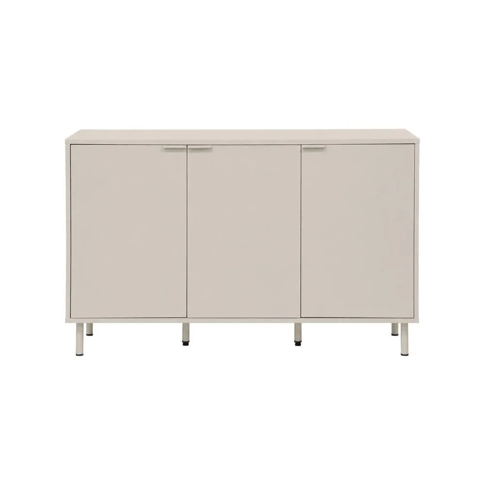 sweeek Sideboard 3 doors 120cm wood decor & metal in Beige 3