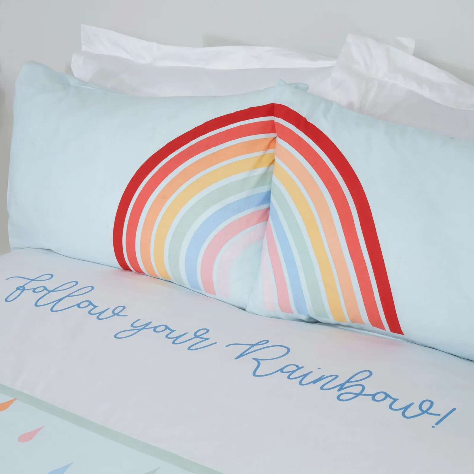 Rapport Home Follow Your Rainbow Polycotton Duvet Cover with Pillowcase 2