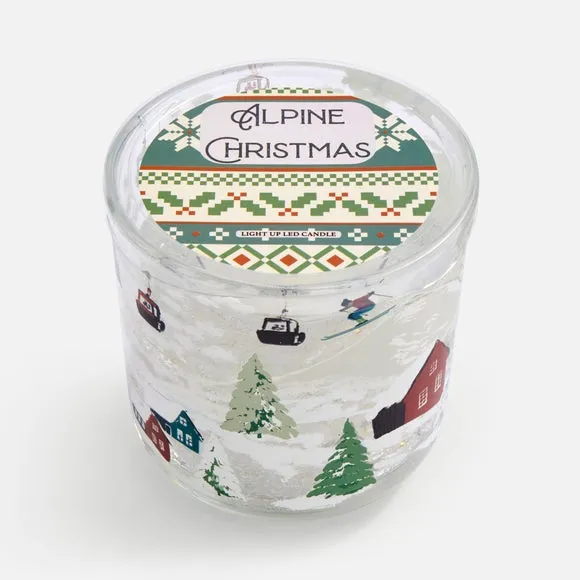 Winter Thyme Alpine Christmas LED Candle 3