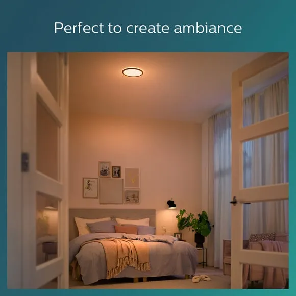 Philips Warm White Superslim Integrated LED Flush Ceiling Light 5
