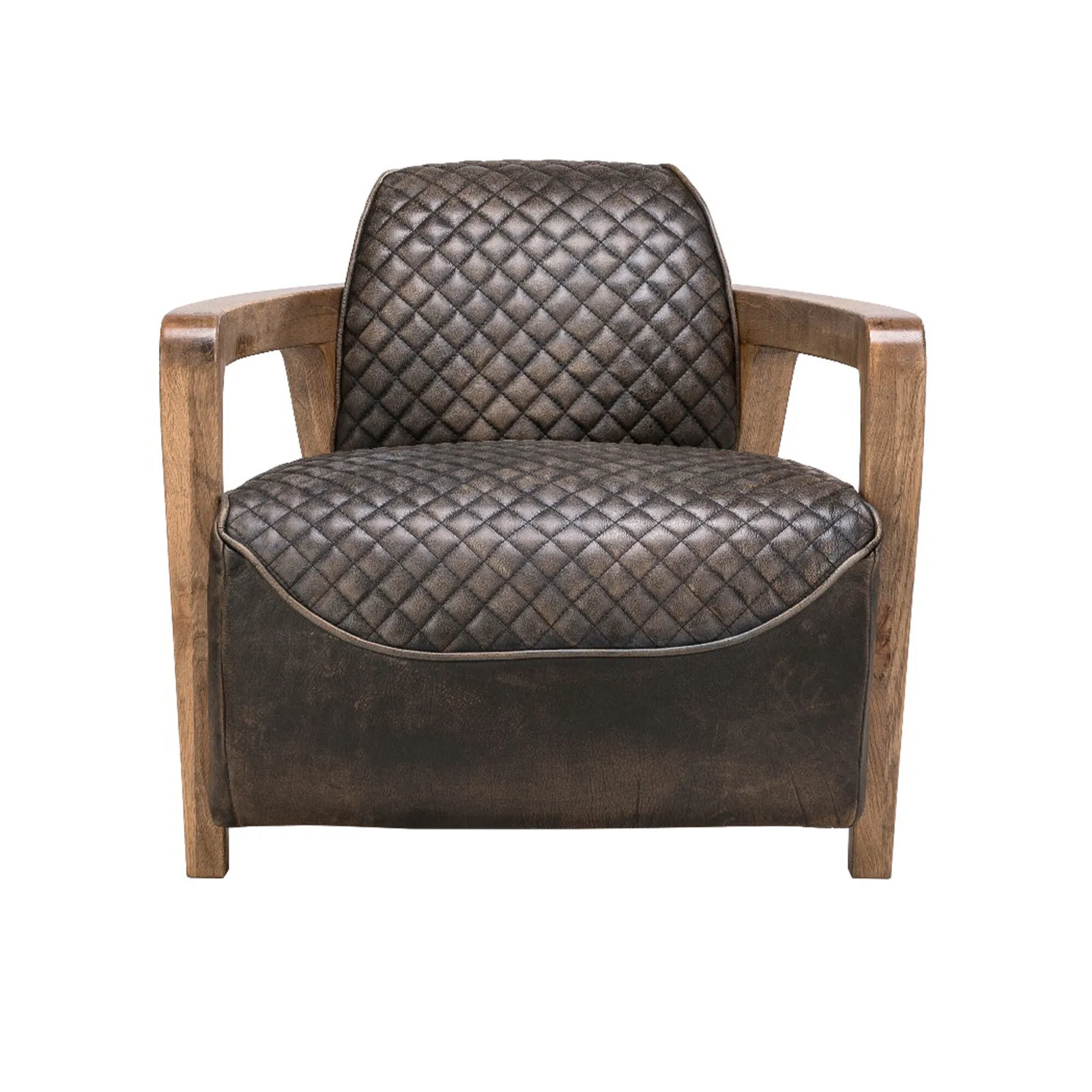 Timothy Oulton Wildcat Armchair, Brown Leather | Barker & Stonehouse 3