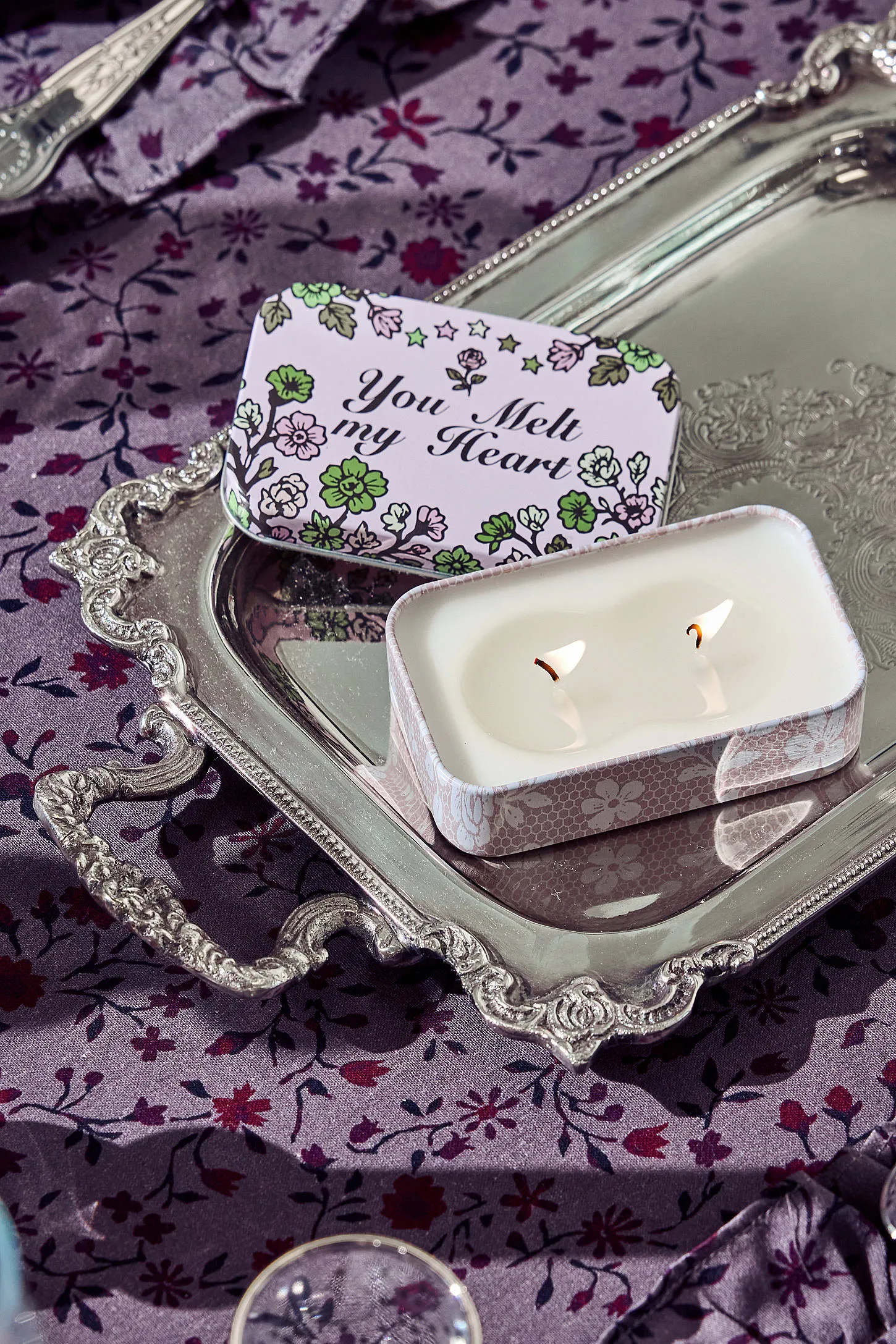 You Melt My Heart Tin Candle - Pink ALL