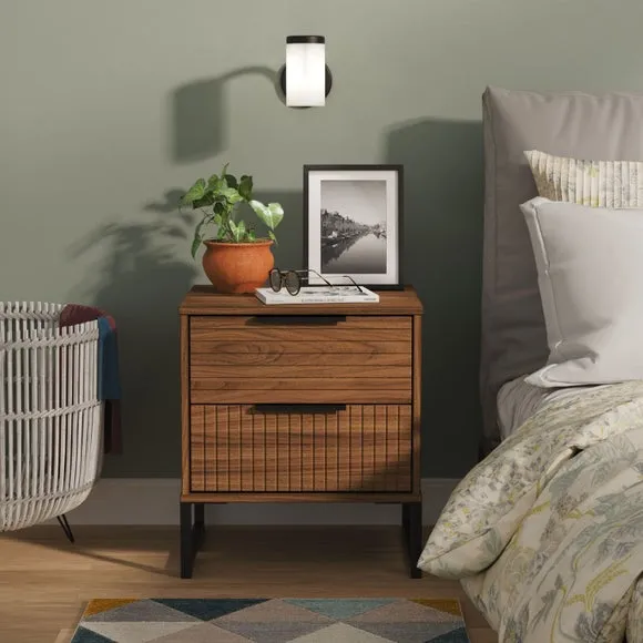 Harborne 2 Drawer Bedside Table 1