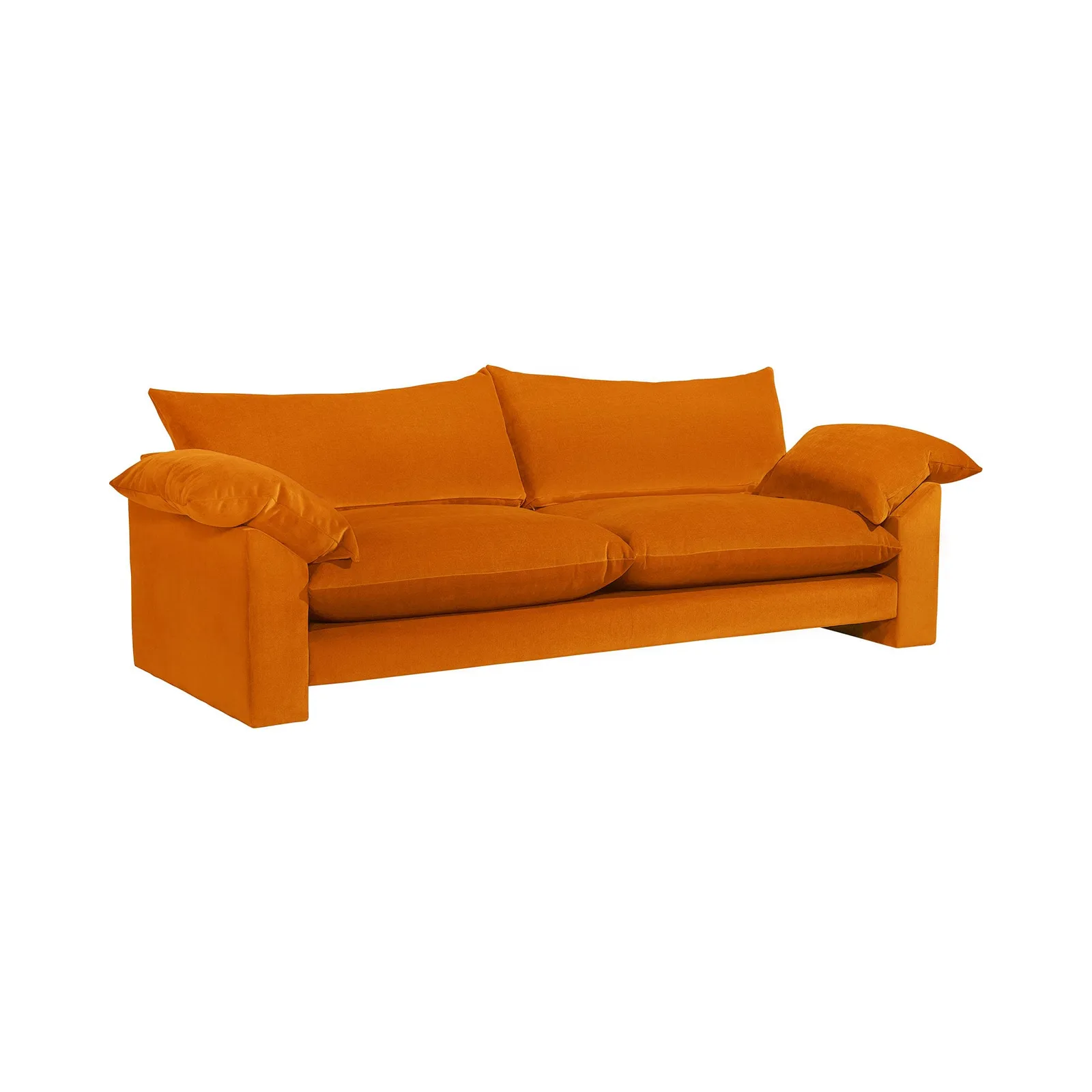 Hoxton Extra Large Sofa, Orange Fabric | Barker & Stonehouse 5