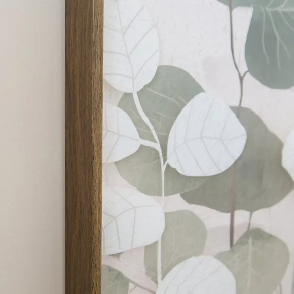 Set Of 2 Textured Eucalyptus Framed Prints 2