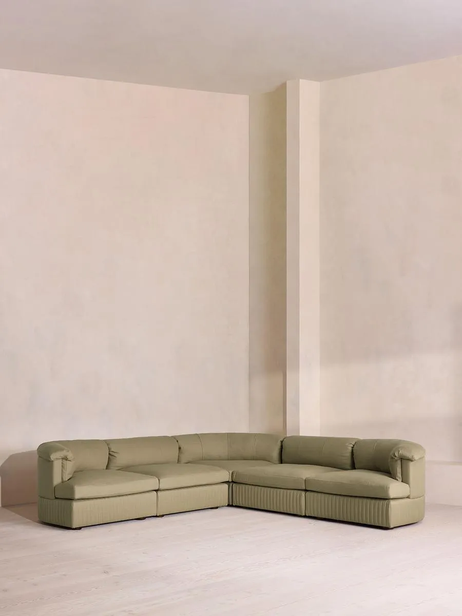 Oona Modular Sofa, Corner Sofa, Linen, Sage