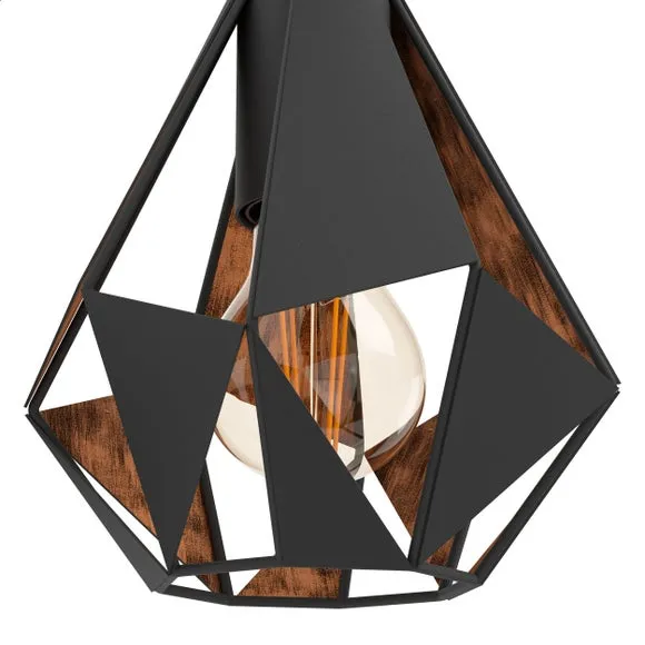 EGLO Carlton Art Deco Geometric Wall Light 2