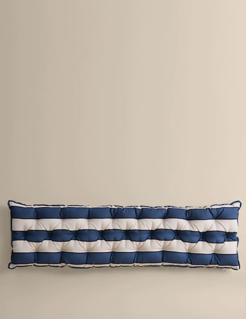 M&S Striped Outdoor Bench Pad Blue Mix