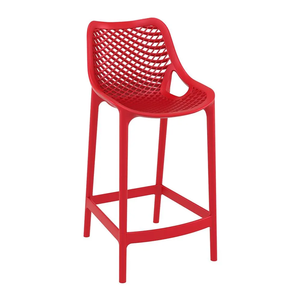netfurniture Spyro Mid Height Bar Stool 65 - Red