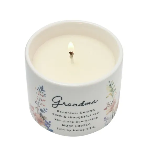 The Cottage Garden Ceramic Candle 100g Grandma, Multi 4