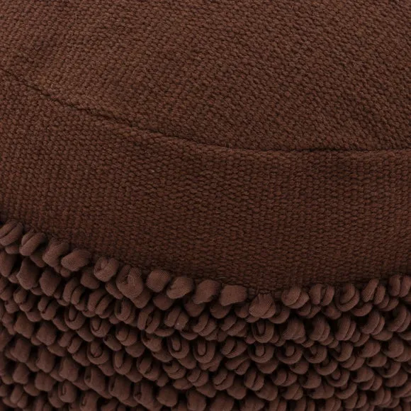 Jersey Bobble Banded Cotton Pouffe 2