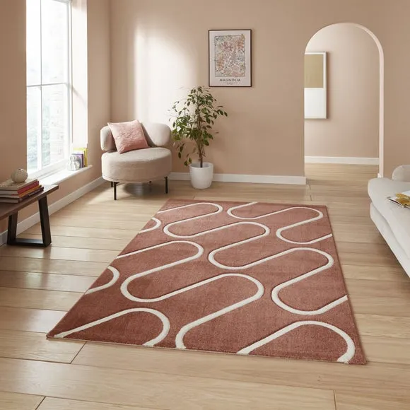 Catherine Lansfield Linear Curve Rug 1