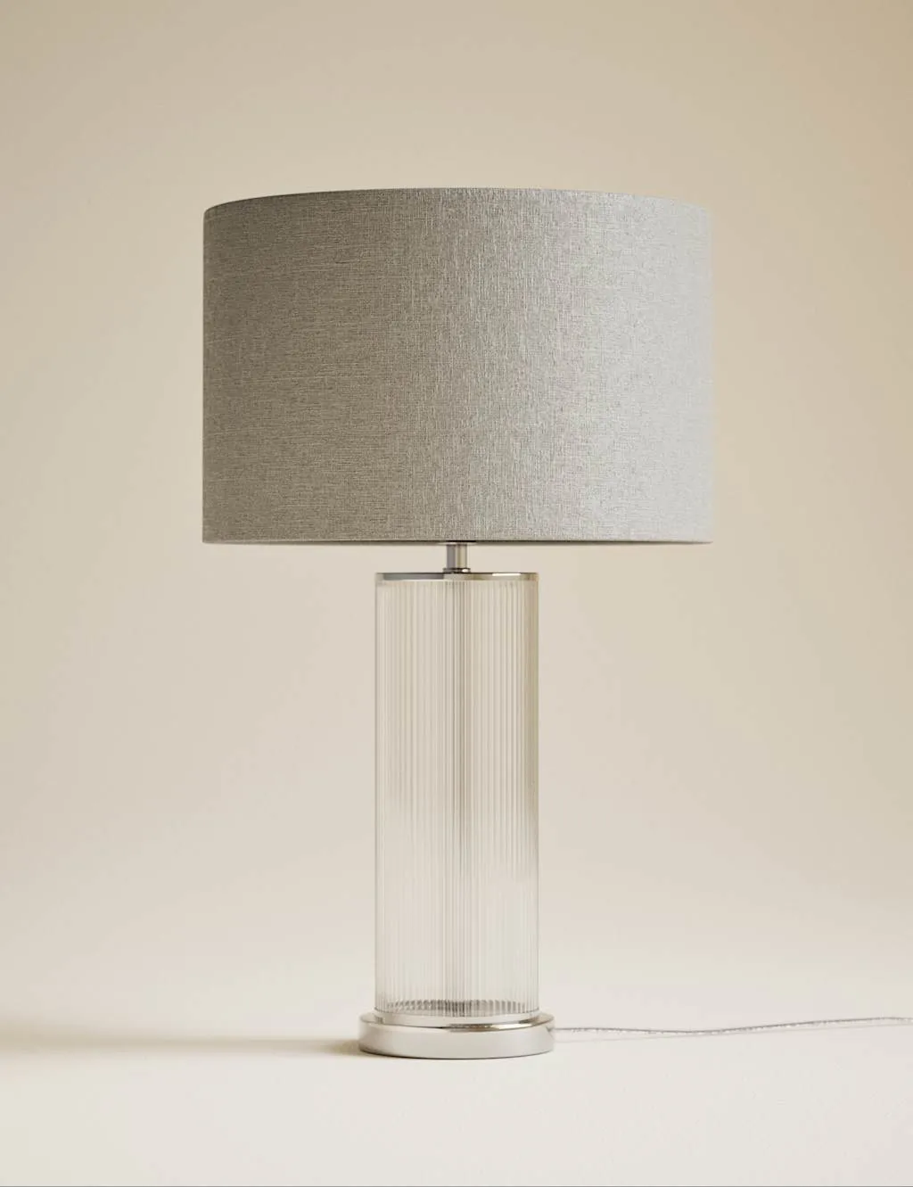 M&S Monroe Table Lamp Silver Mix