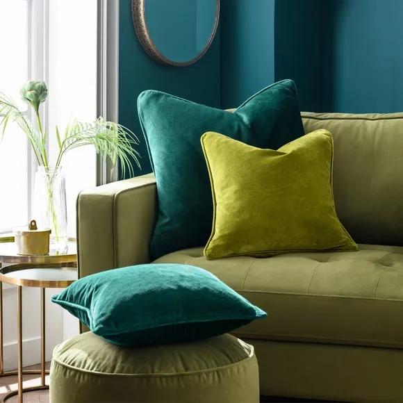 Clara Cotton Velvet Square Cushion 5