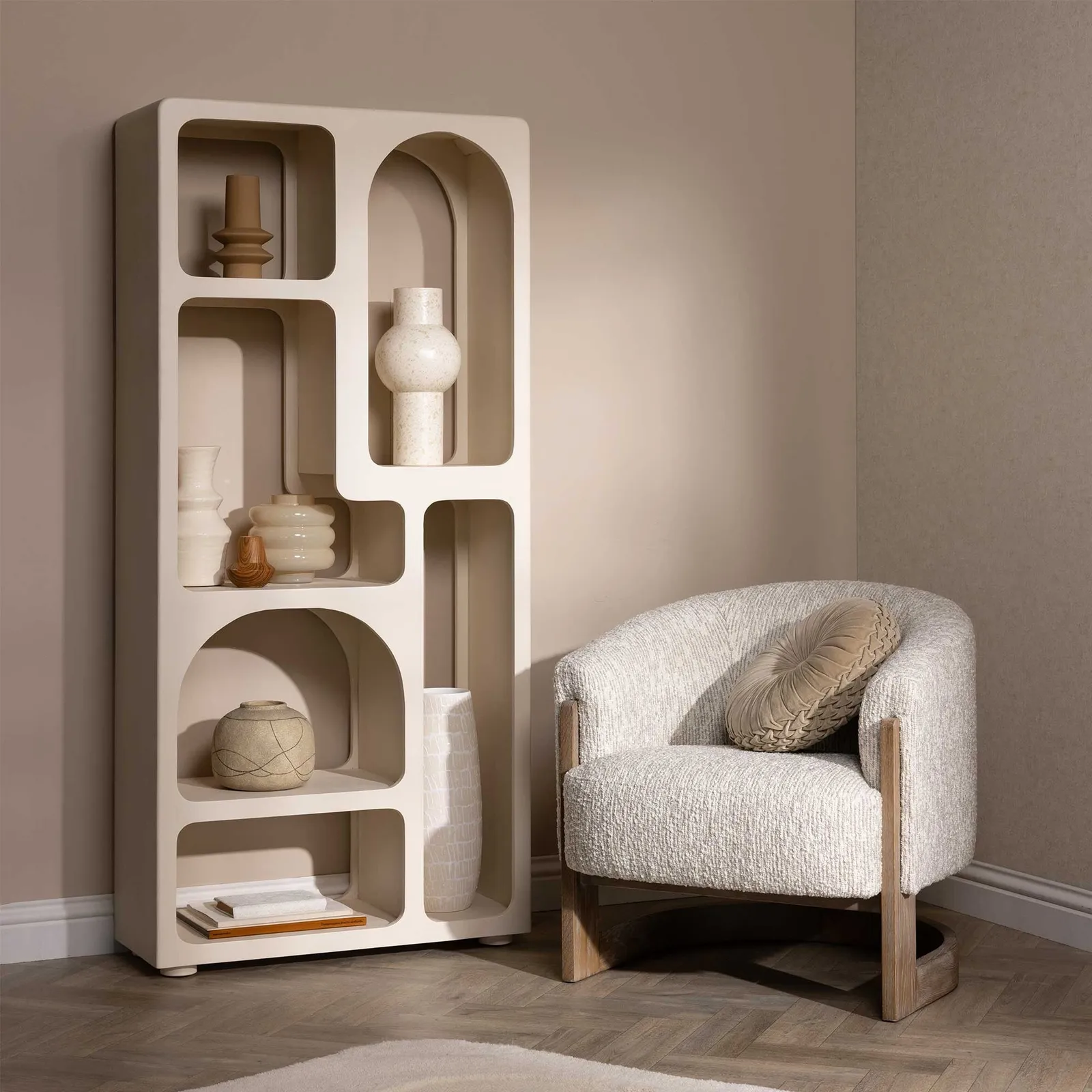 Talbot Armchair, Grey Fabric | Barker & Stonehouse 2