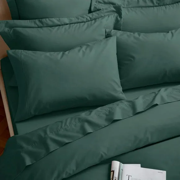 Dorma Crisp & Fresh 400 Thread Count Egyptian Cotton Percale Flat Sheet 3