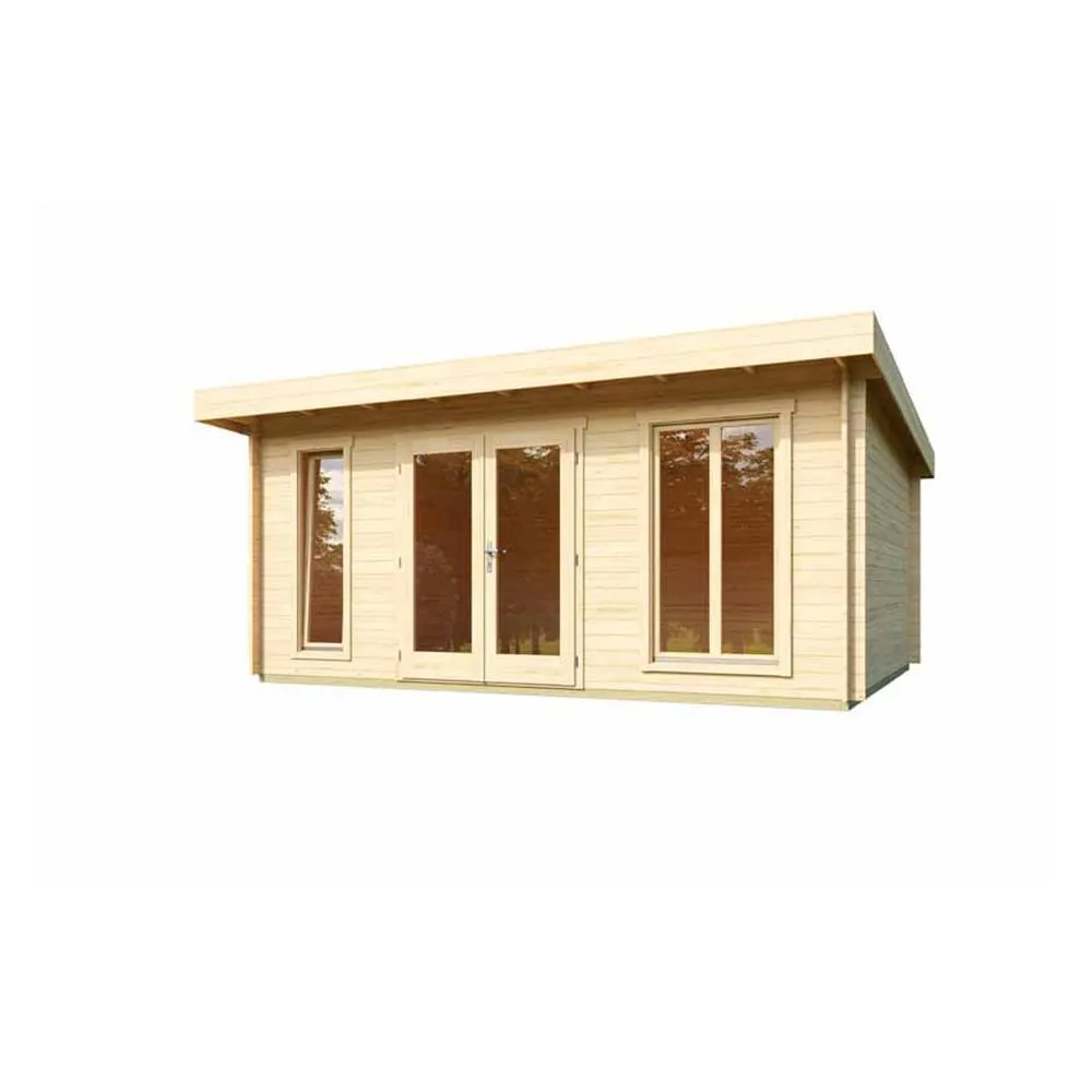 Lasita Maja Ltd Dorset 3-Log Cabin, Garden Room, Home Office - L540xW460xH239.4 cm in Brown 2