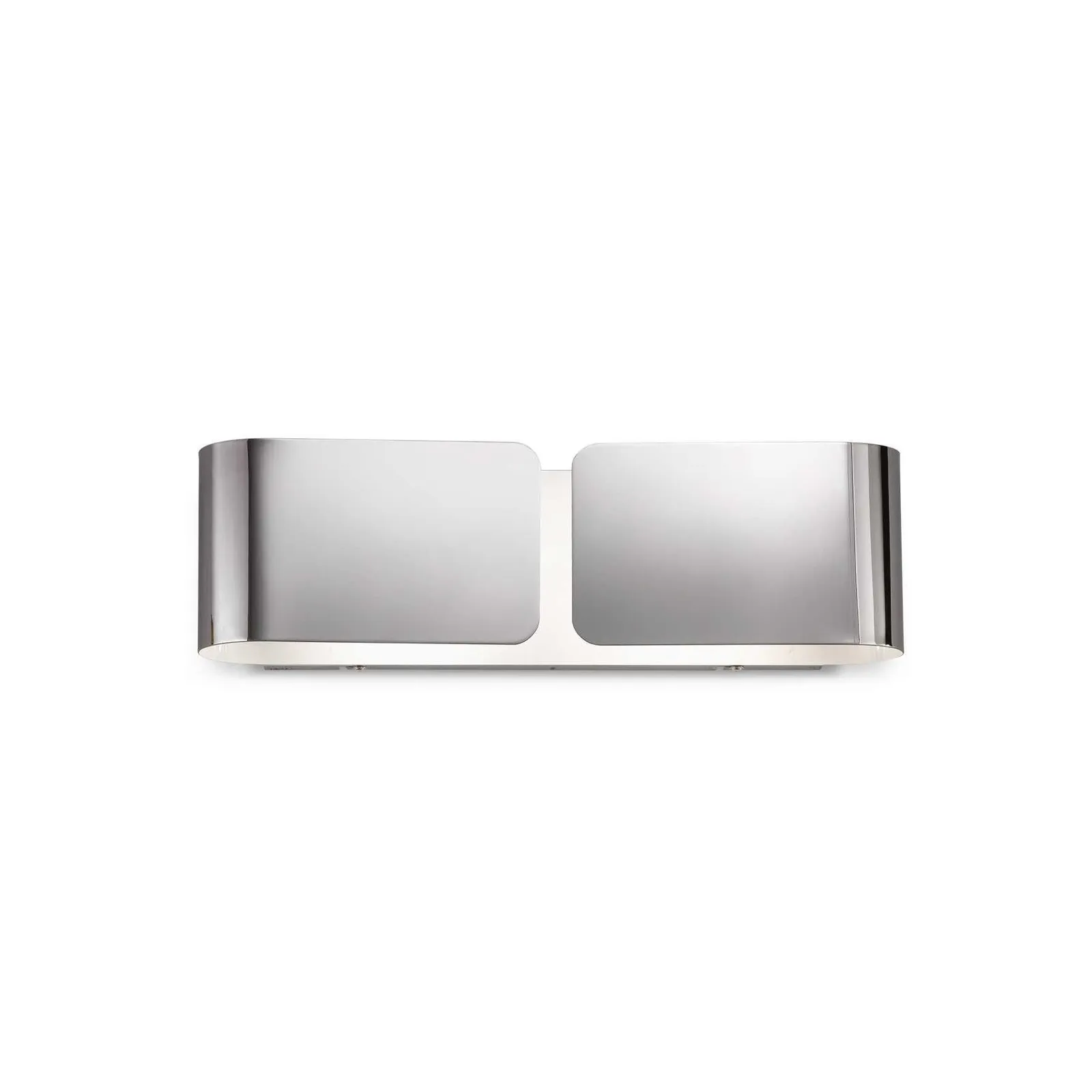 Netlighting Clip 2 Light Indoor Large Wall Light Chrome E27 in Grey