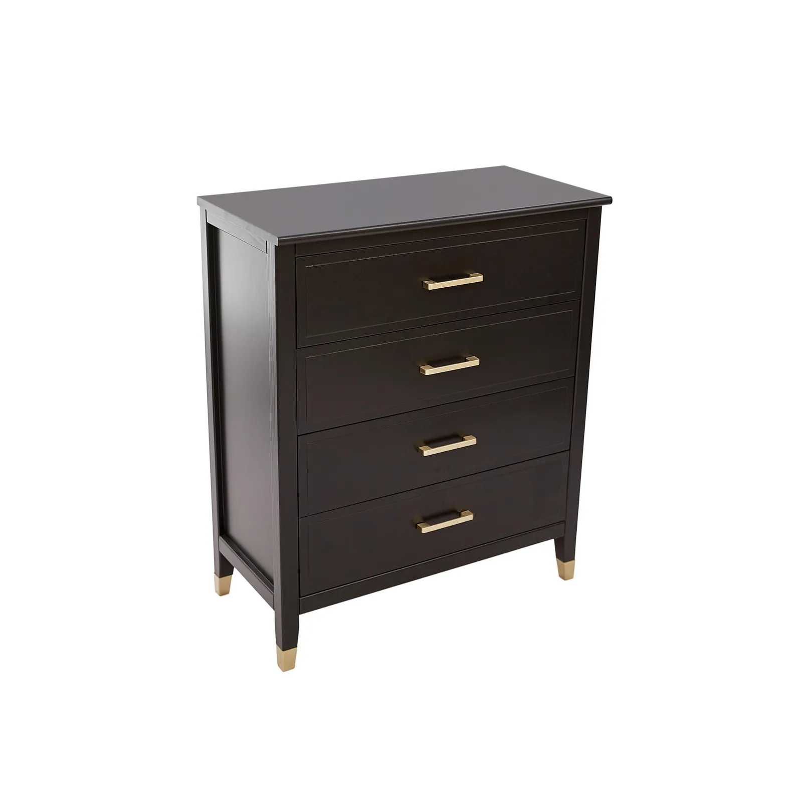 Cabinet Bits Palazzi 4 Drawer Chest of Drawers in Black 5
