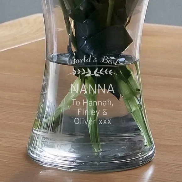 Personalised Classic Glass Vase 2