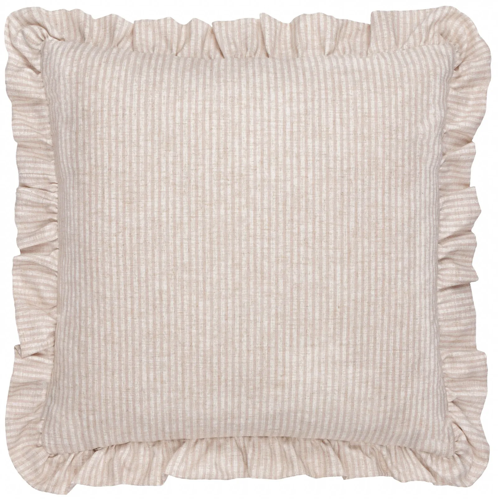 Wylder Martha Embroidered Ruffle Cushion in Pink 3
