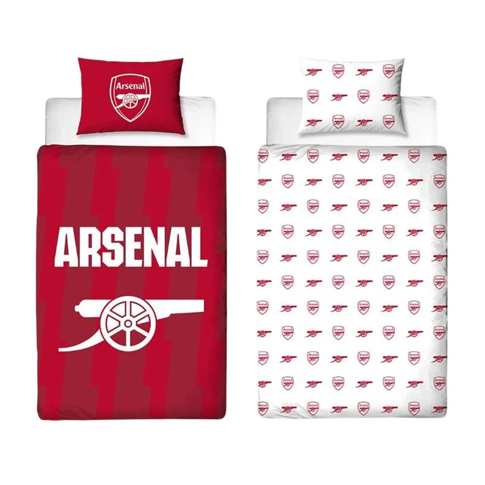 Arsenal FC Lightning Duvet Cover Set in Red