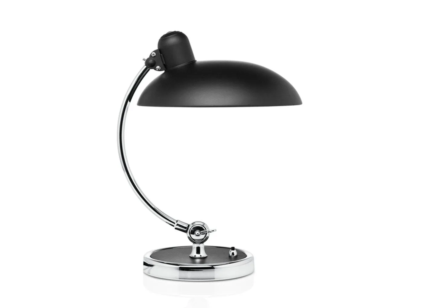 Fritz Hansen Kaiser Idell Luxus Table Lamp Matt Black & Chrome