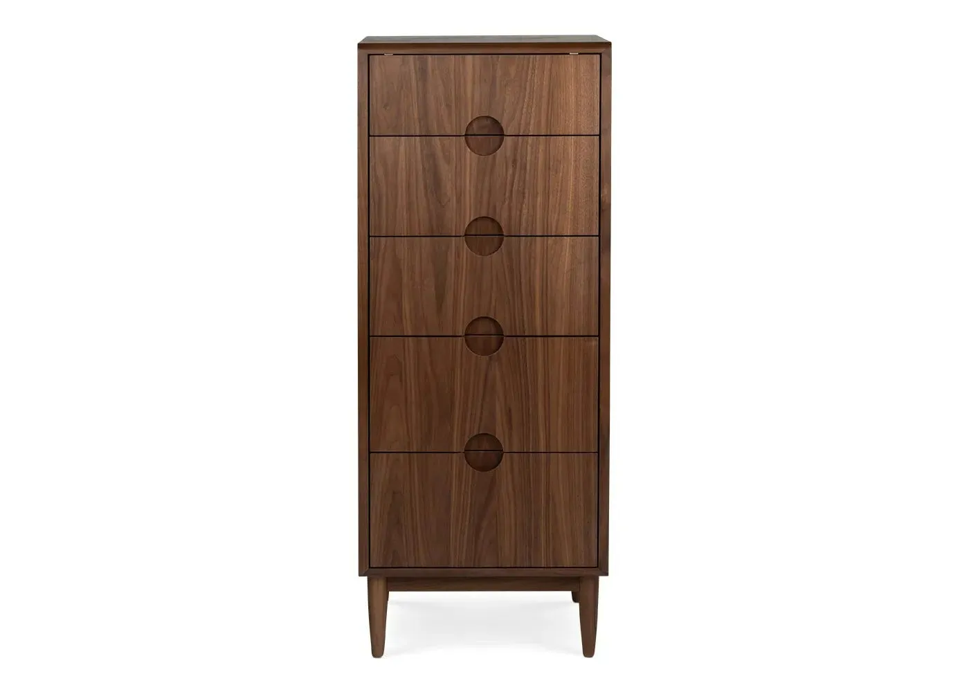 Heal's Amira Tallboy Chest of Drawers Walnut 1