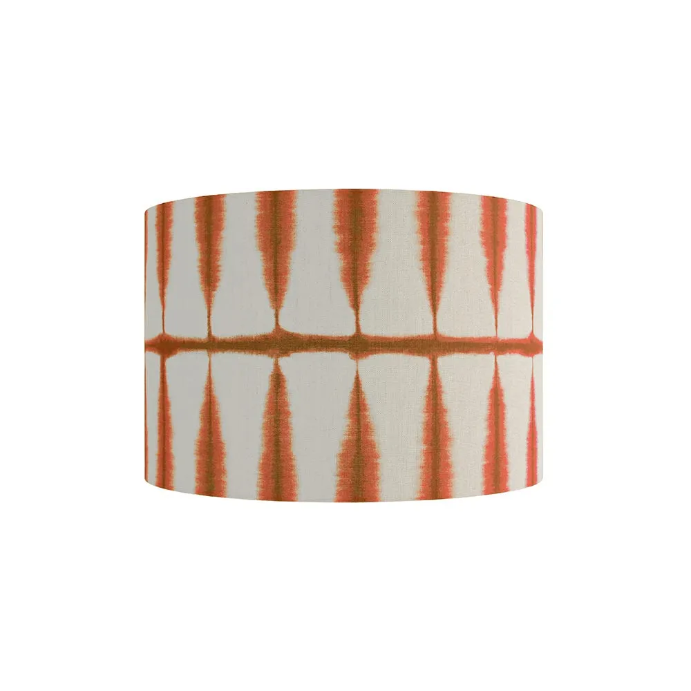 Shropshire Shades Shibori Lampshade Chilli Linen 46 x 30cm 2
