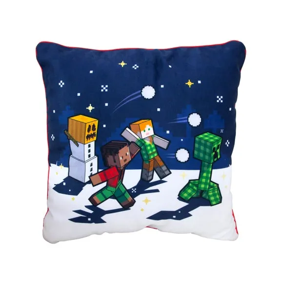 Minecraft Snowy Square Cushion 3
