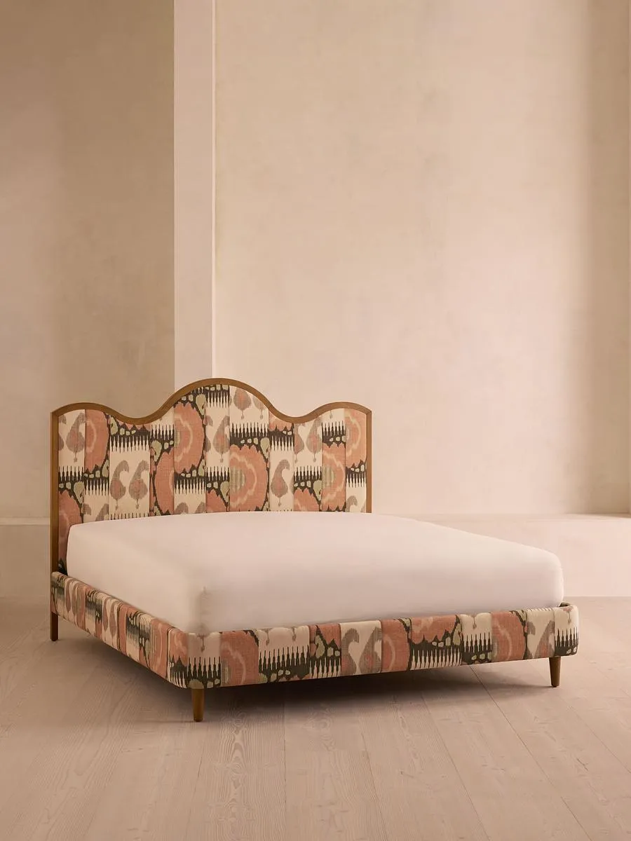 Aubrey Bed, Super king, Linen, Floral Ikat