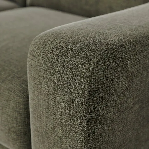 Baxter II Chenille Soft Texture Corner Chaise Sofa 6