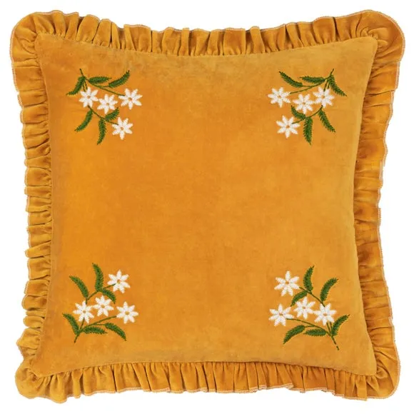 furn. Daisy Frill Cotton Square Cushion 3