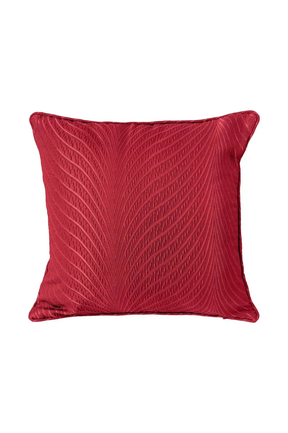 New Edge Blinds Wave Collection Cushion Cover in Dark Red