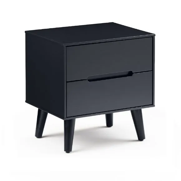 Cecil 2 Drawer Bedside, Anthracite 2