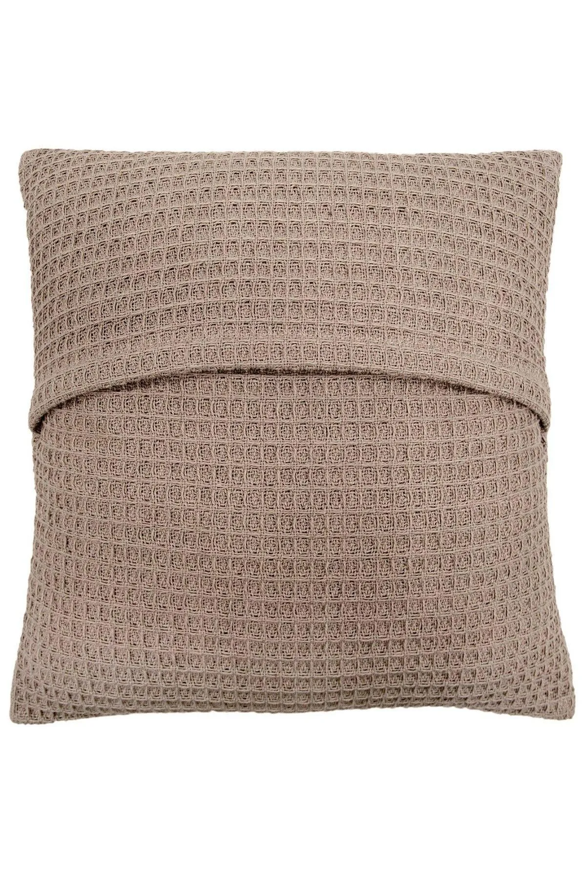 Appletree 'Bruges' Filled Cushion With Geo Waffle Texture in Natural 2