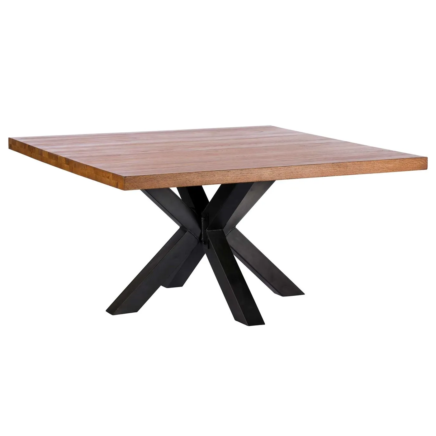 Navarro 150cm Star Dining Table, Dark Oak