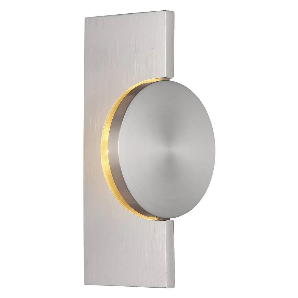 Netlighting Jasper 20cm Wall Lamp Matt Nickel LED 3000K in Grey