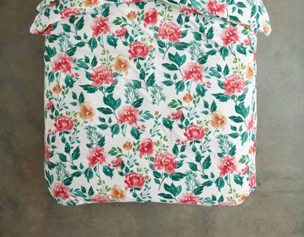 Deyongs Wild Peony Cotton Printed Duvet Set 3