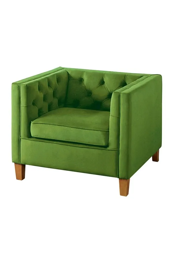 Miasto Armchair Emerald Green Velvet