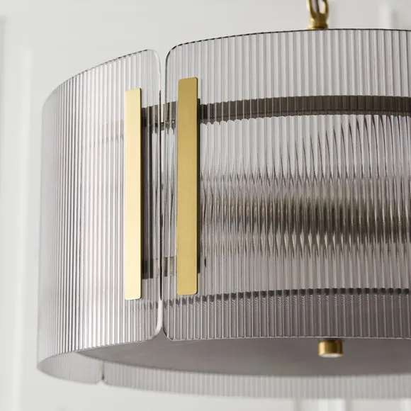 Veneto Ribbed 5 Light Adjustable Pendant Light 3