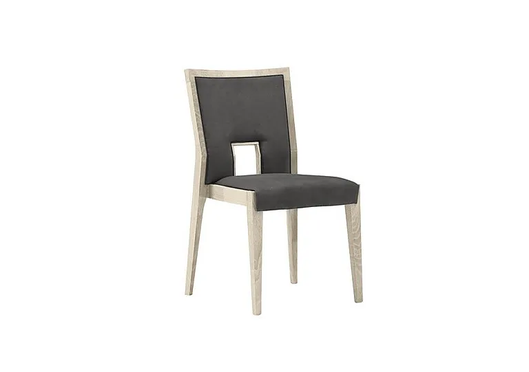 Palazzo Ambra Dining Chair in Sand Birch - Aquos Dark Grey - In Time for Christmas