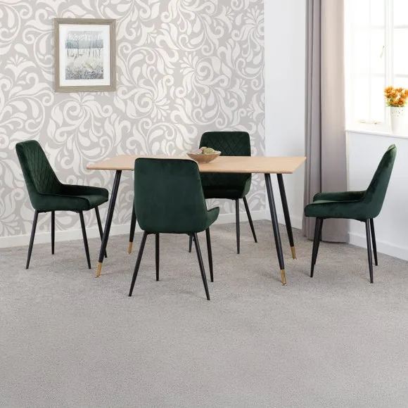 Hamilton & Avery 4 Seater Dining Table with 4 Dining Chairs 1