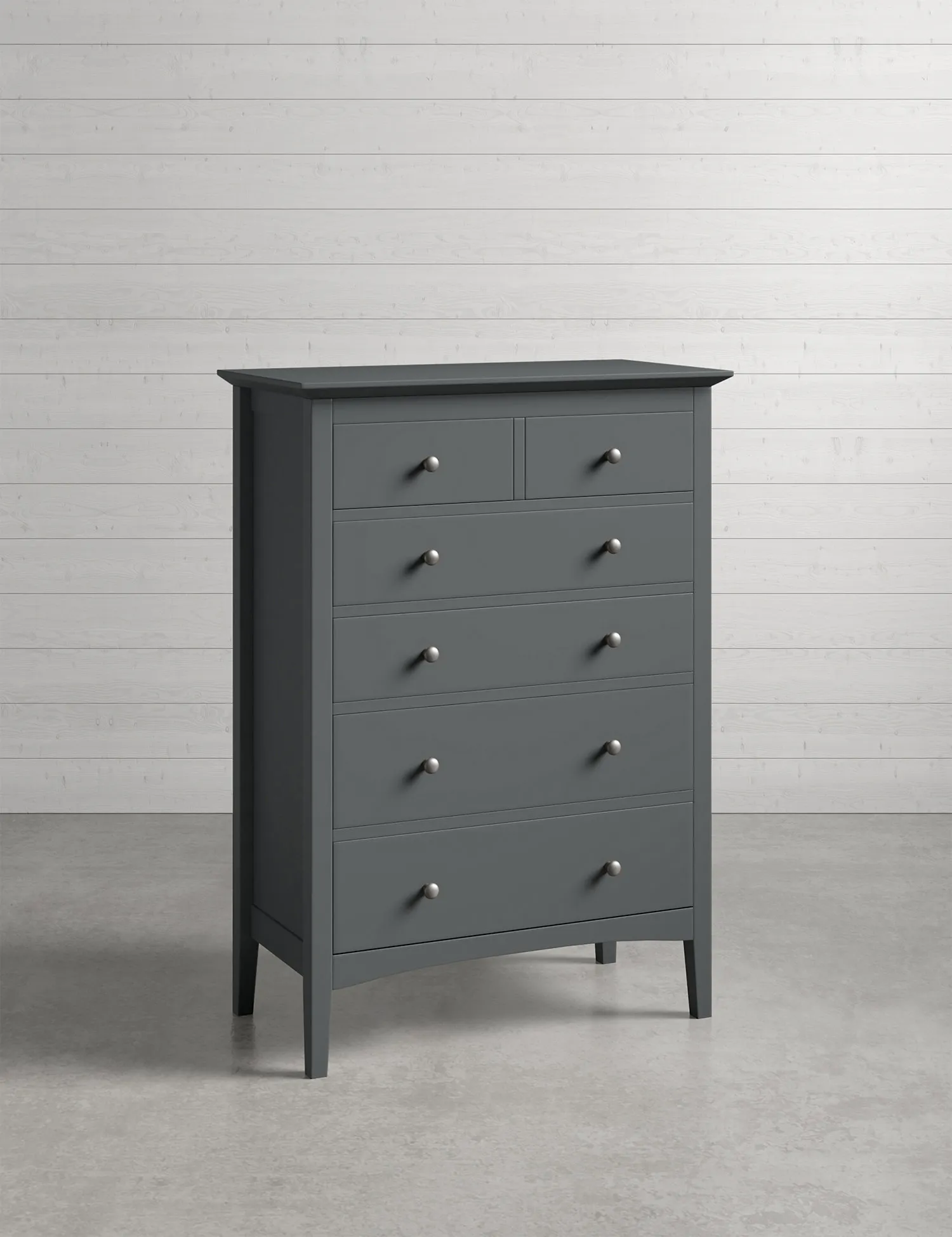 M&S Hastings Dark Grey 6 Drawer Chest