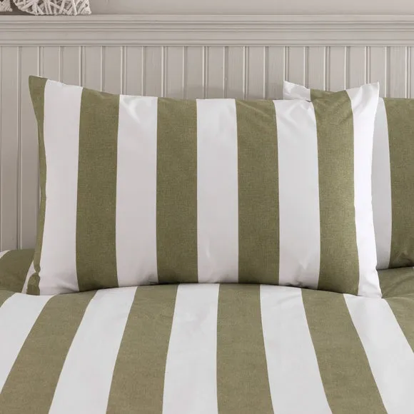 Kent Broad Stripe 100% Cotton Duvet Cover & Pillowcase Set 2