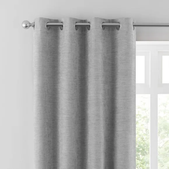 Genoa Chenille Blackout Eyelet Curtains 1
